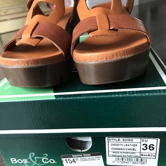 Bos & Co, Size 6 (36), Platform Wedge Sandal - Picture 5 of 16